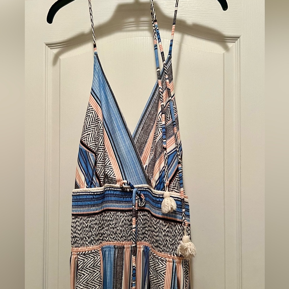 Venus low back halter calf length jumper
